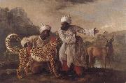 George Stubbs Cheetah and Stag with Two Indians China oil painting reproduction
